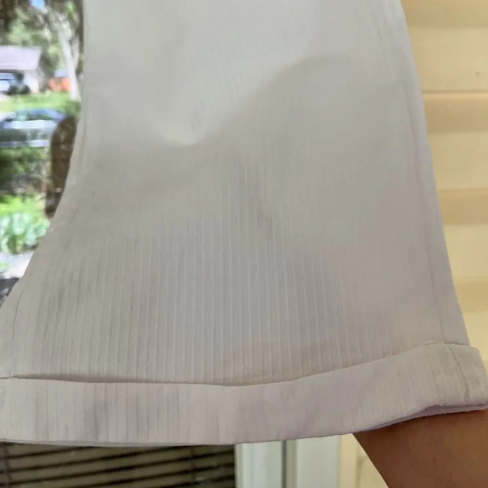 Claiborne White Pants, Side Pockets, Size 38/30